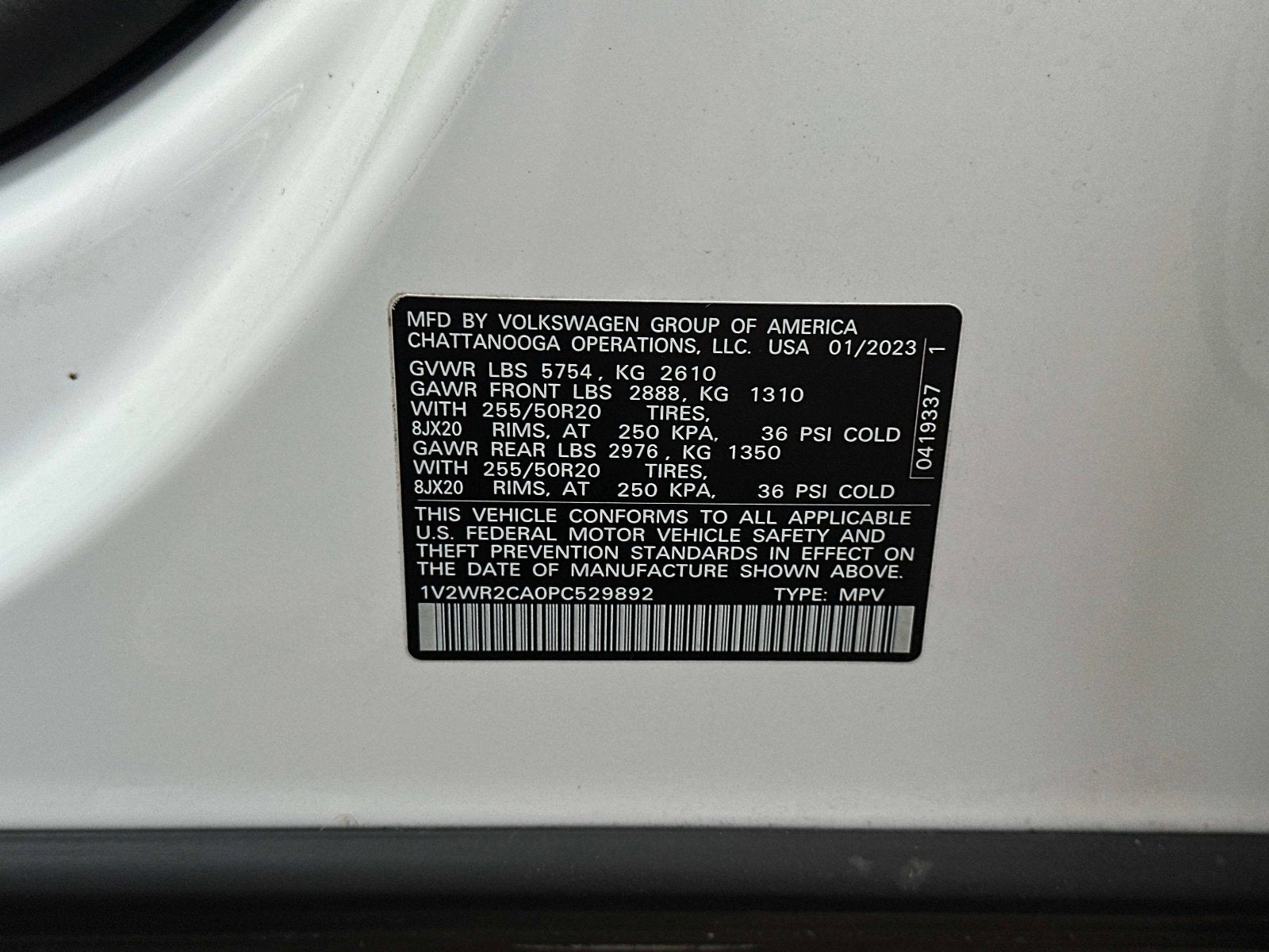 2023 Volkswagen Atlas 3.6L V6 SE w/Technology